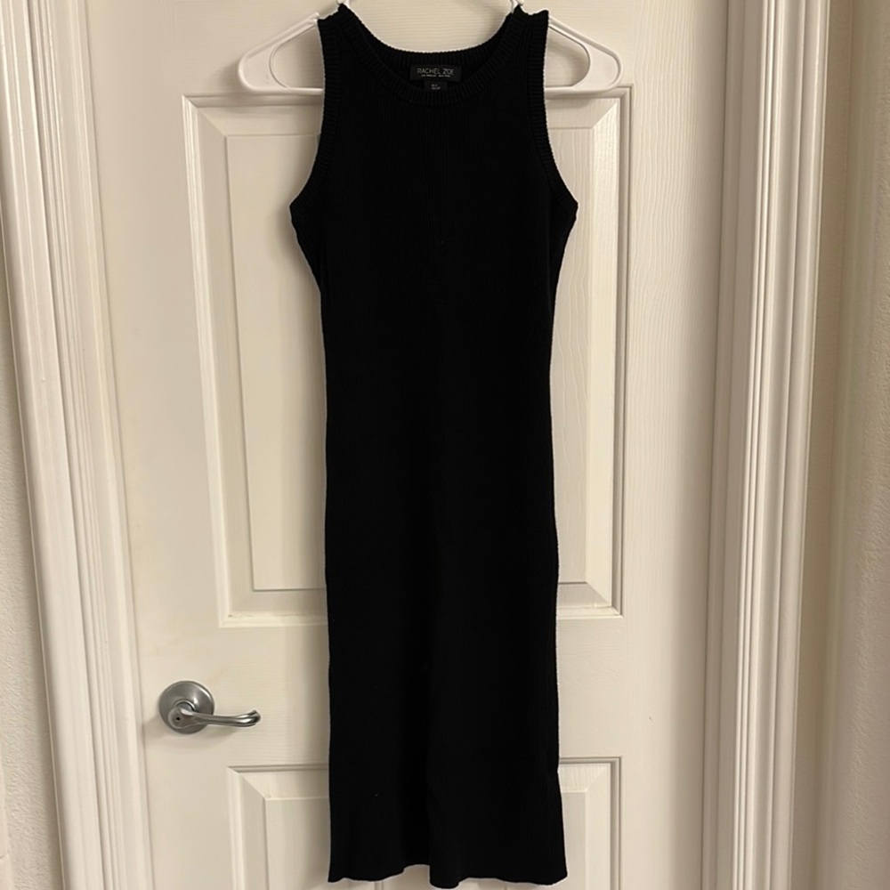 Rachel Zoe Knit Midi Dress - Black -S